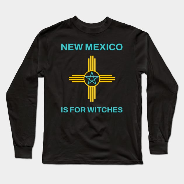 New Mexico is for Witches Long Sleeve T-Shirt by percygohst